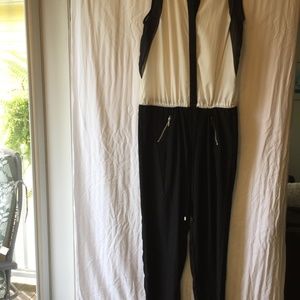 Jumpsuit Dressy Cream and Black